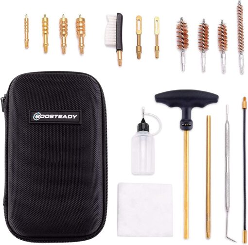 BOOSTEADY Universal Handgun Cleaning kit - Caliber, Brush Jag and Cotton Mops - Image 2